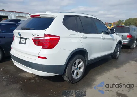 2011 BMW X3 xDrive28I z USA, uszkodzony, nr VIN 5UXWX5C54BL702624